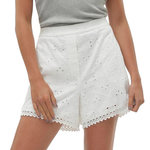 Vero Moda Short  Femme Vero Moda Irina. Coloris disponibles : Blanc