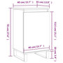 Voir la diapositive 6 : VIDAXL Buffet sonoma gris 40x35x70 cm bois d'ingenierie