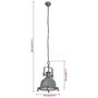 Voir la diapositive 6 : VIDAXL Lampe suspendue 34x34x146 cm aluminium