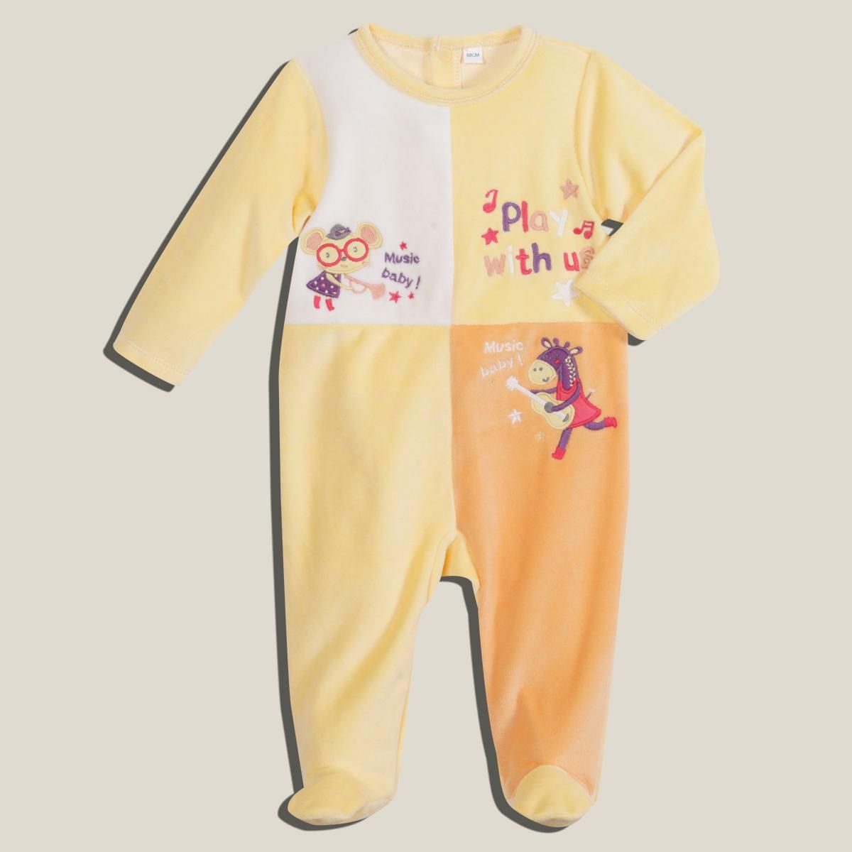 IN EXTENSO Pyjama en velours bébé