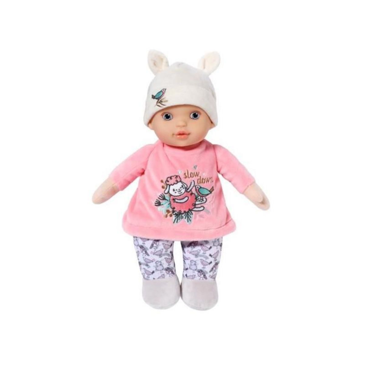 NEW BORN BABY Baby Born - Baby Annabell Sweetie - Poupée chiffon de 30 cm - Hochet intégré - Tout doux - A partir de 0 mois