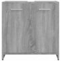 Voir la diapositive 5 : VIDAXL Armoire de bain Sonoma gris 60x33x60 cm Bois d'ingenierie