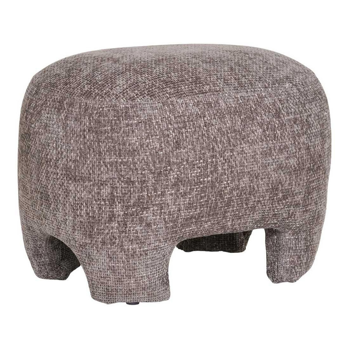 LISA DESIGN Olbia - pouf - en tissu texturé