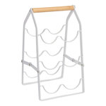 FIVE Rack Pliant 6 Bouteilles  Balm  37cm Blanc