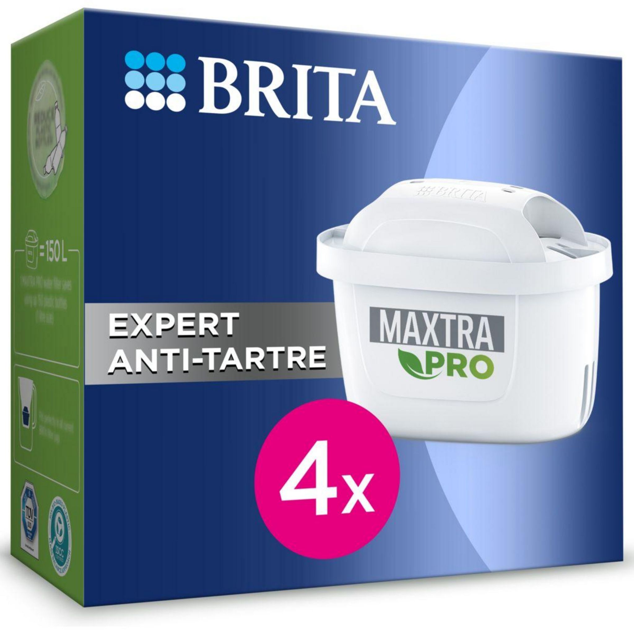 Brita Cartouche filtrante maxtra pro expert anti tartre pack de 4