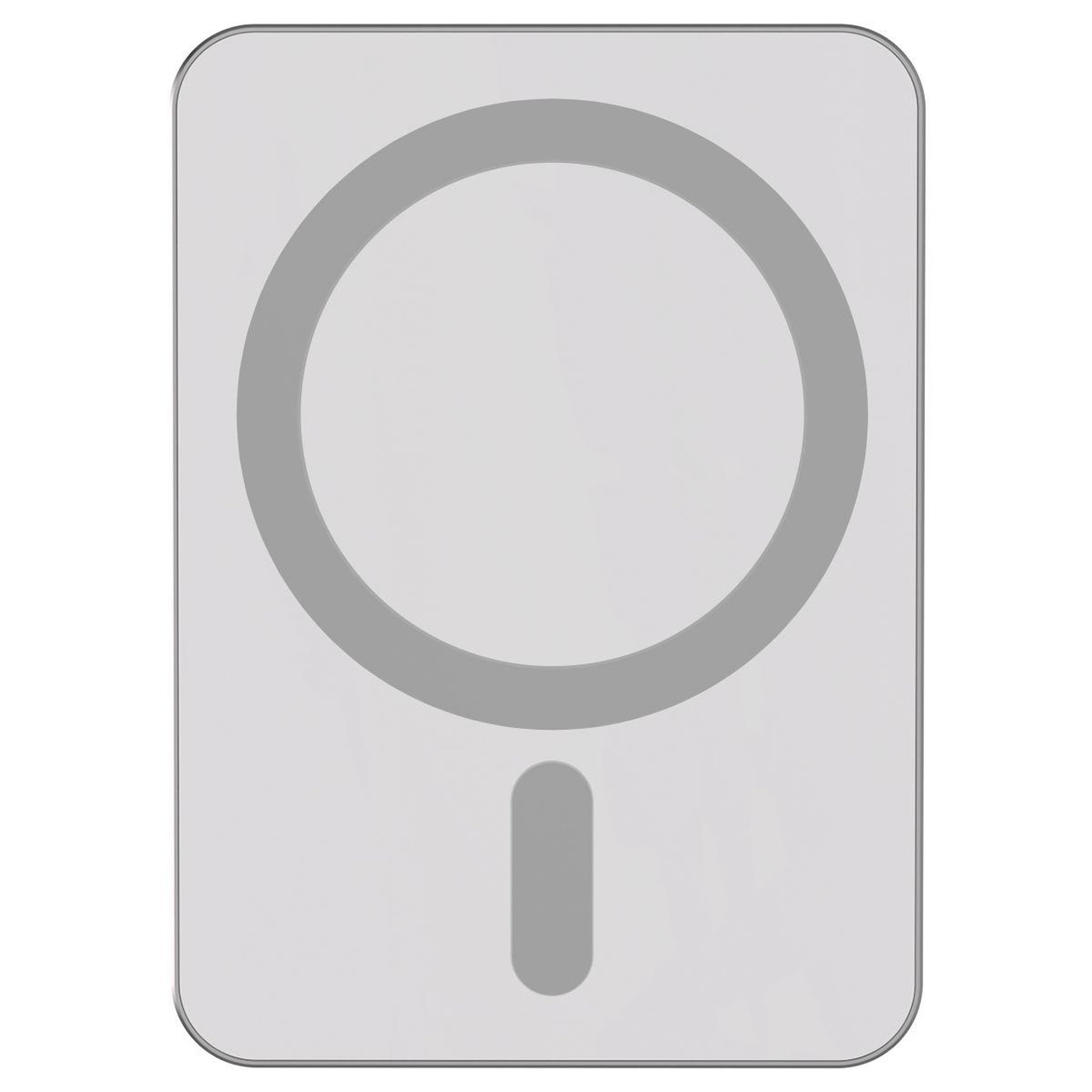 Voir la diapositive 2 : FORCE POWER Batterie externe 5000mah magsafe 15w argent