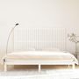 Voir la diapositive 3 : VIDAXL Tete de lit murale Blanc 204x3x110 cm Bois massif de pin