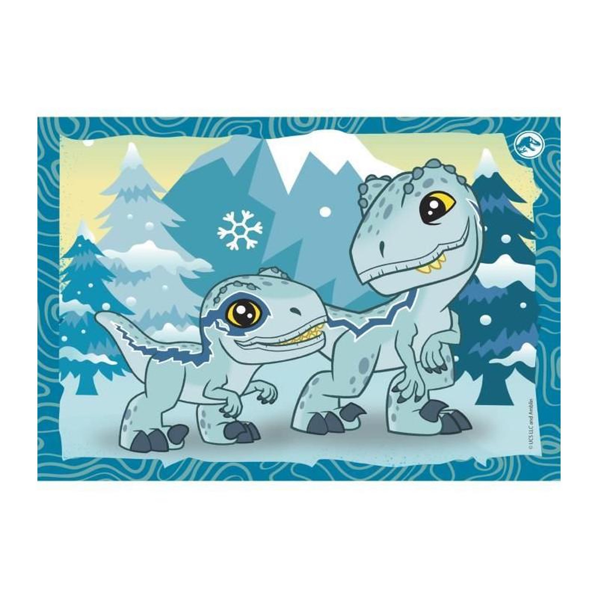 Voir la diapositive 2 : CLEMENTONI Puzzle enfant 4 en 1 – Jurassic World – Clementoni