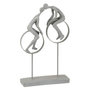 Voir la diapositive 1 : Paris Prix Statuette Déco  Couple sur Cercle  35cm Gris