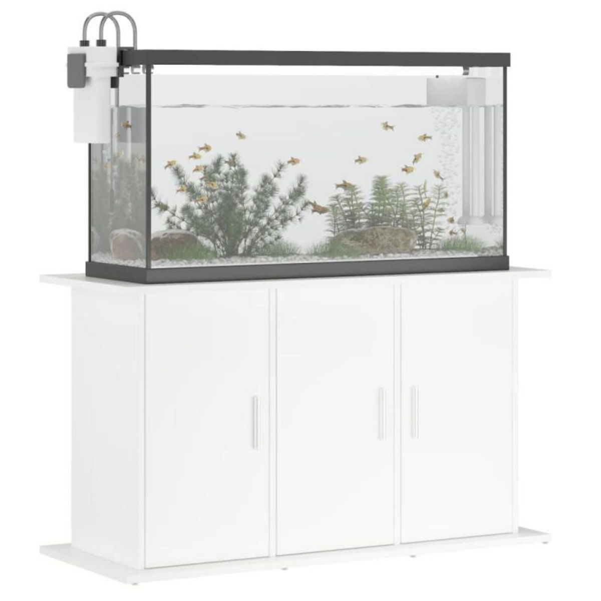 VIDAXL Support pour aquarium blanc 101x41x58 cm bois d ingénierie