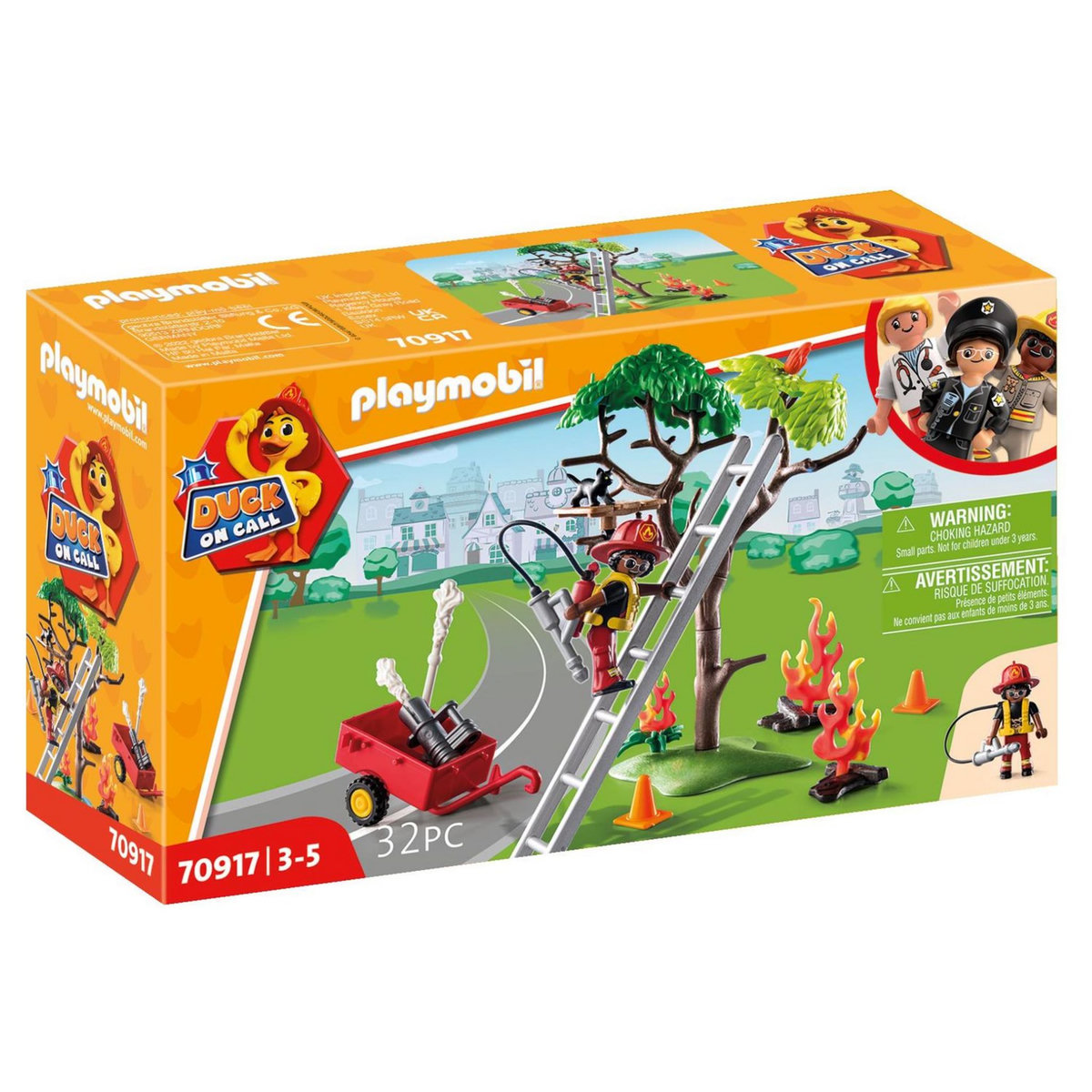 PLAYMOBIL Duck on call 70917 Pompier et chat