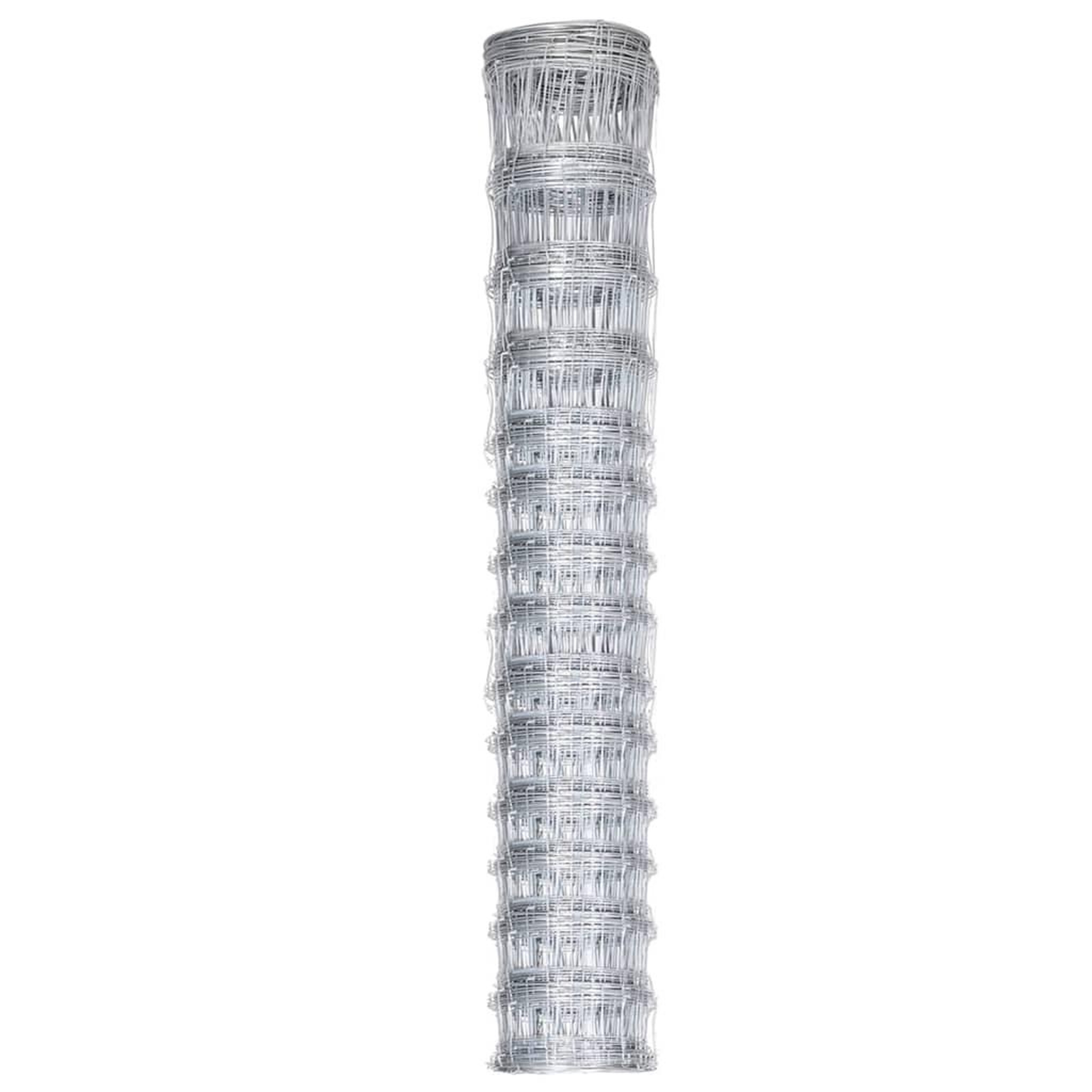 Voir la diapositive 2 : VIDAXL Cloture de jardin Acier galvanise 50x1,6 m Argente