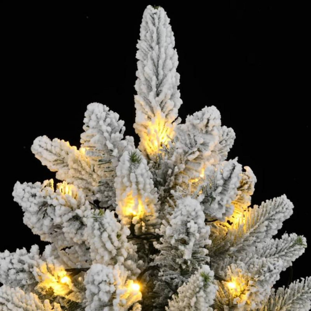 VIDAXL Sapin de Noël artificiel 300 LED et neige floquée 240 cm