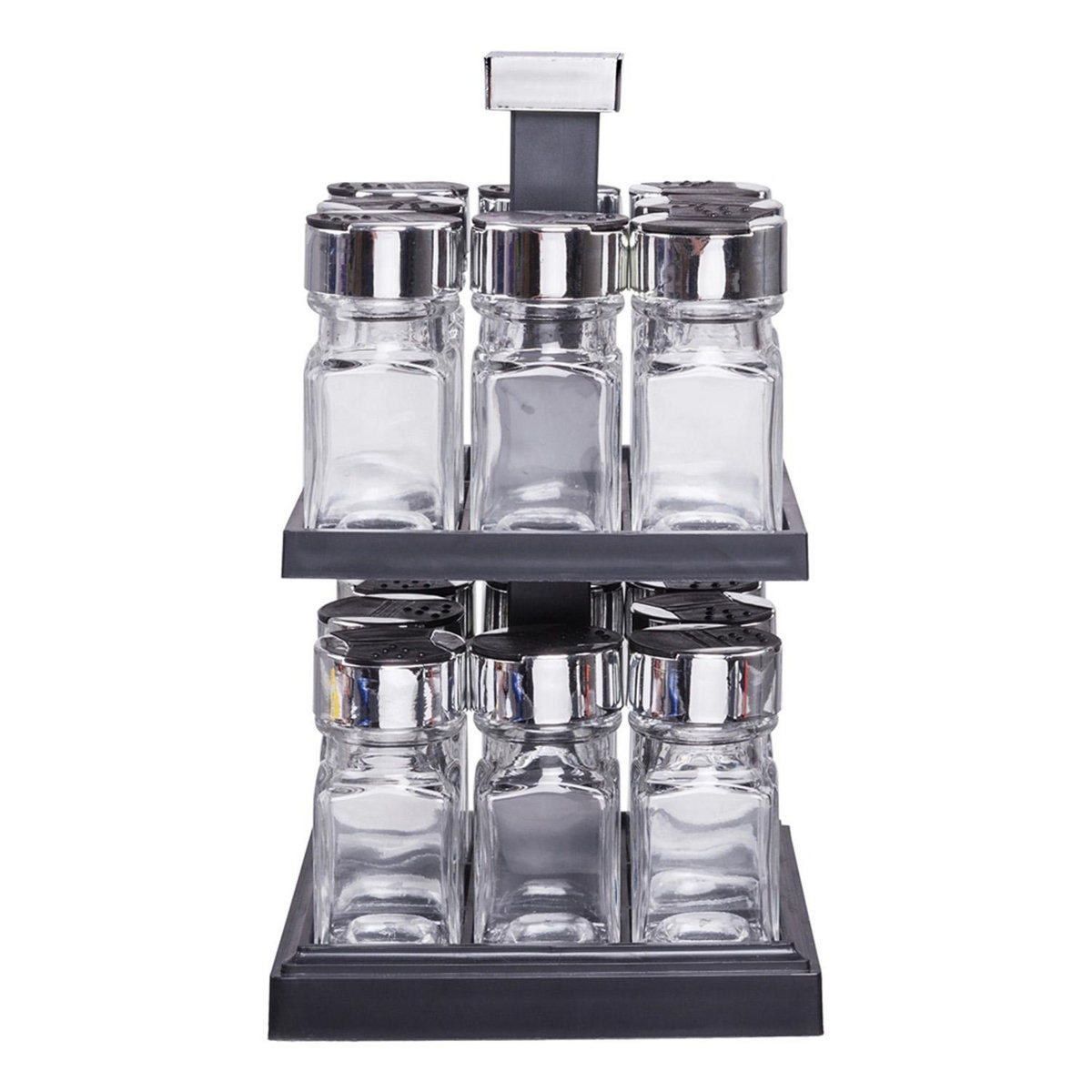 Saveur et dégustation Carrousel à épices - 16 Pots - Support rotatif