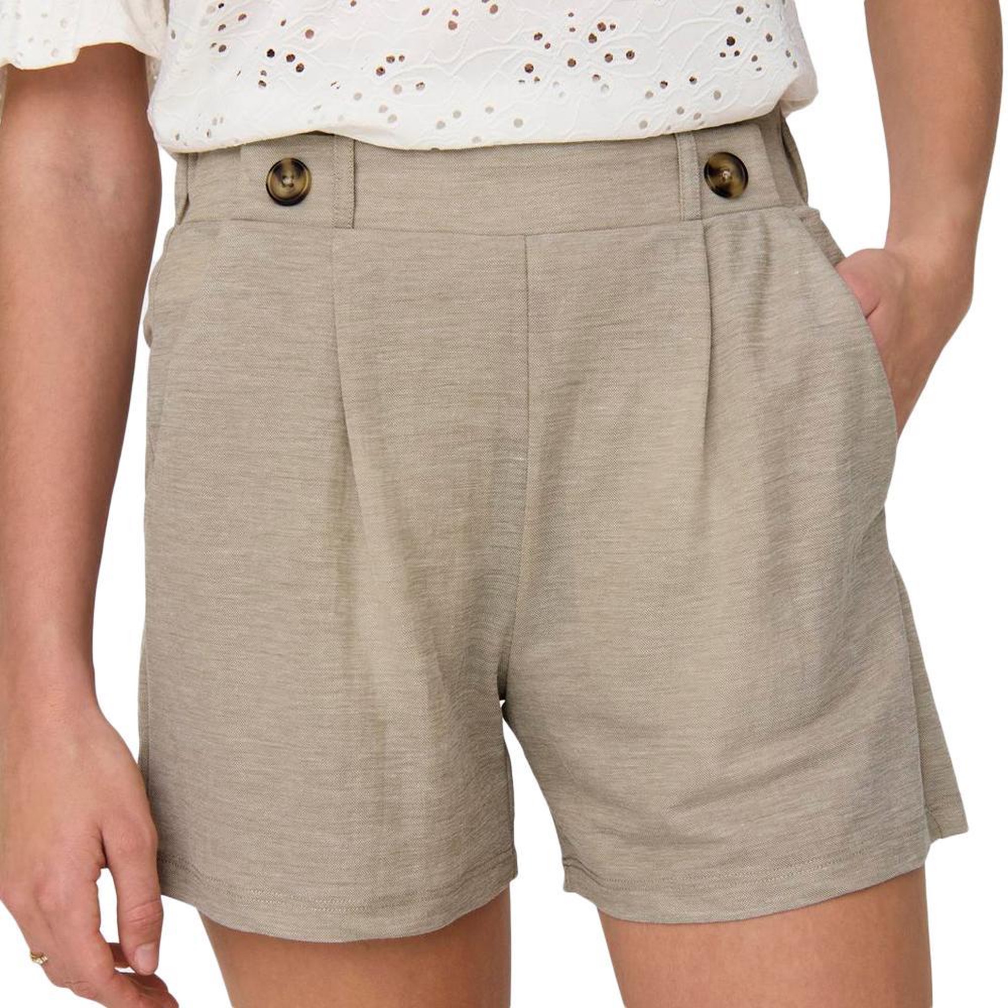 Voir la diapositive 1 : JACQUELINE DE YONG Short Beige Femme JDY Geggo