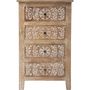 Voir la diapositive 2 : ATMOSPHERA Chiffonnier en bois ethnique Shirel - L. 50 x H. 80 cm - Marron