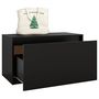 Voir la diapositive 4 : VIDAXL Banc d'entree 80x40x45 cm Noir Bois d'ingenierie