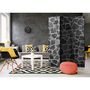 Voir la diapositive 2 : Paris Prix Paravent 3 Volets  Black Stones  135x172cm