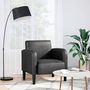 Voir la diapositive 1 : VIDAXL Chaise de canape avec accoudoirs noir 54 cm similicuir