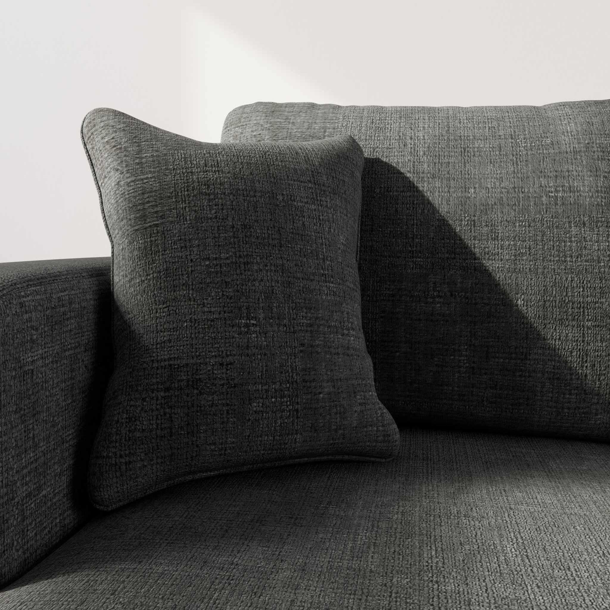 Voir la diapositive 4 : BEST MOBILIER Miro - canapé d'angle gauche 4 places convertible avec coffre en velours texturé