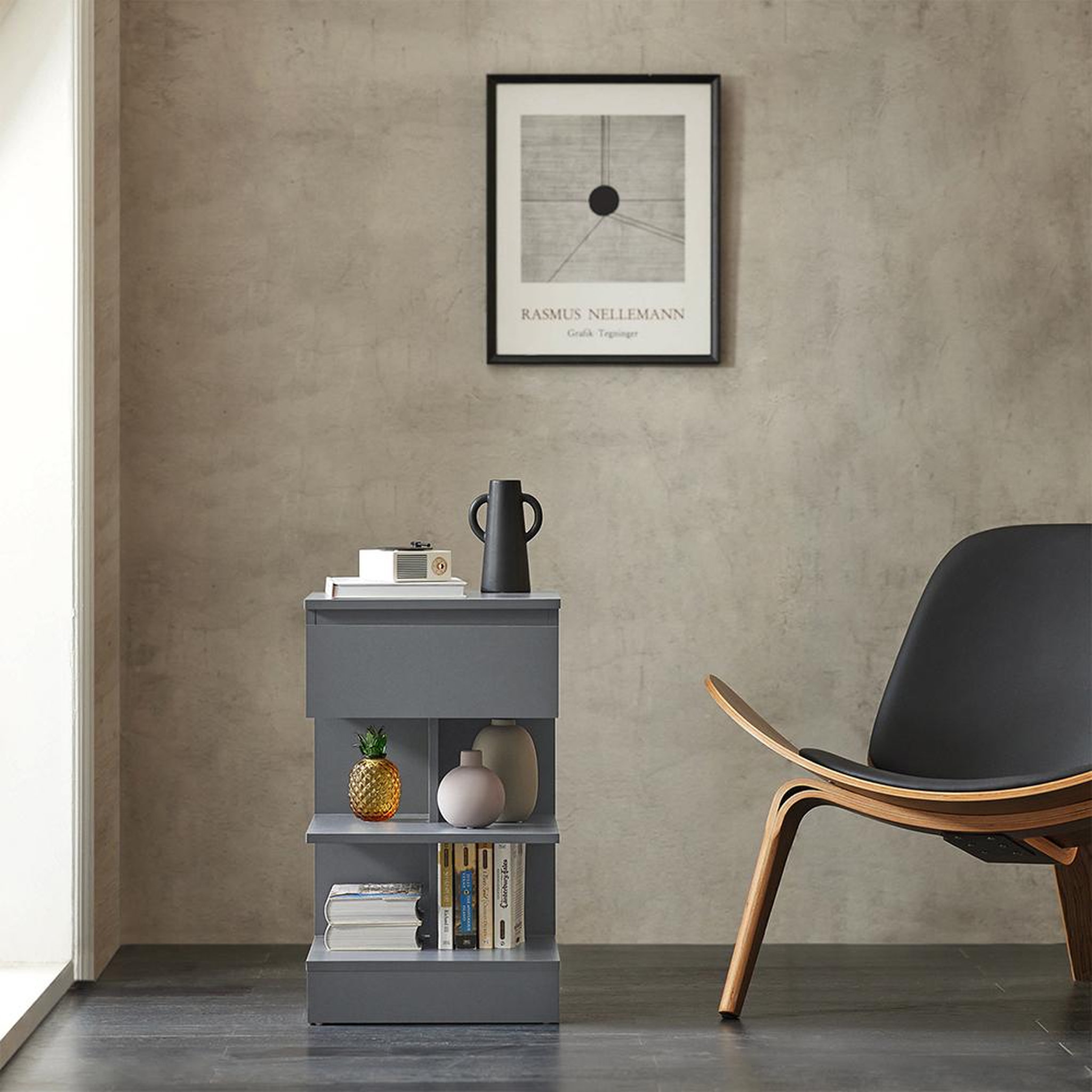 Voir la diapositive 5 : SOBUY SoBuy - Lot De 2 Tables De Chevet à 1 tiroir - Moderne - FBT49X2