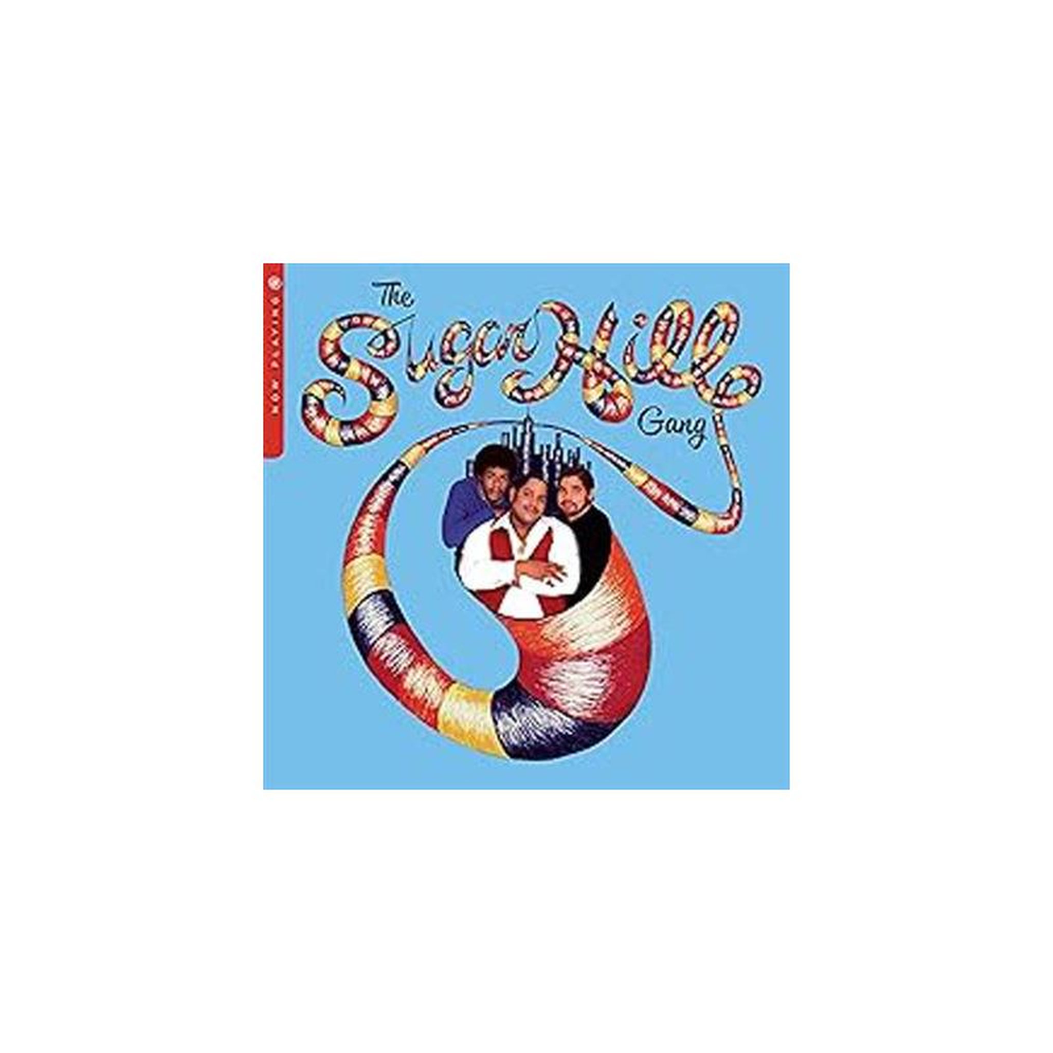 Lp vinyle rouge translucide sugarhill gang « now playing » rhino – hip hop/rap, 1 disque