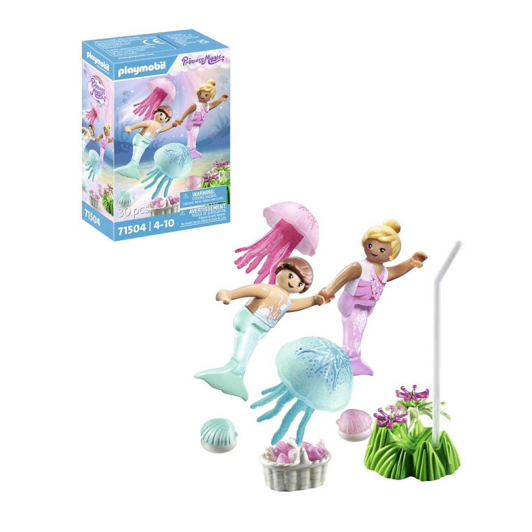 Voir la diapositive 4 : PLAYMOBIL 71504 - Enfants sirènes méduses et coquillages