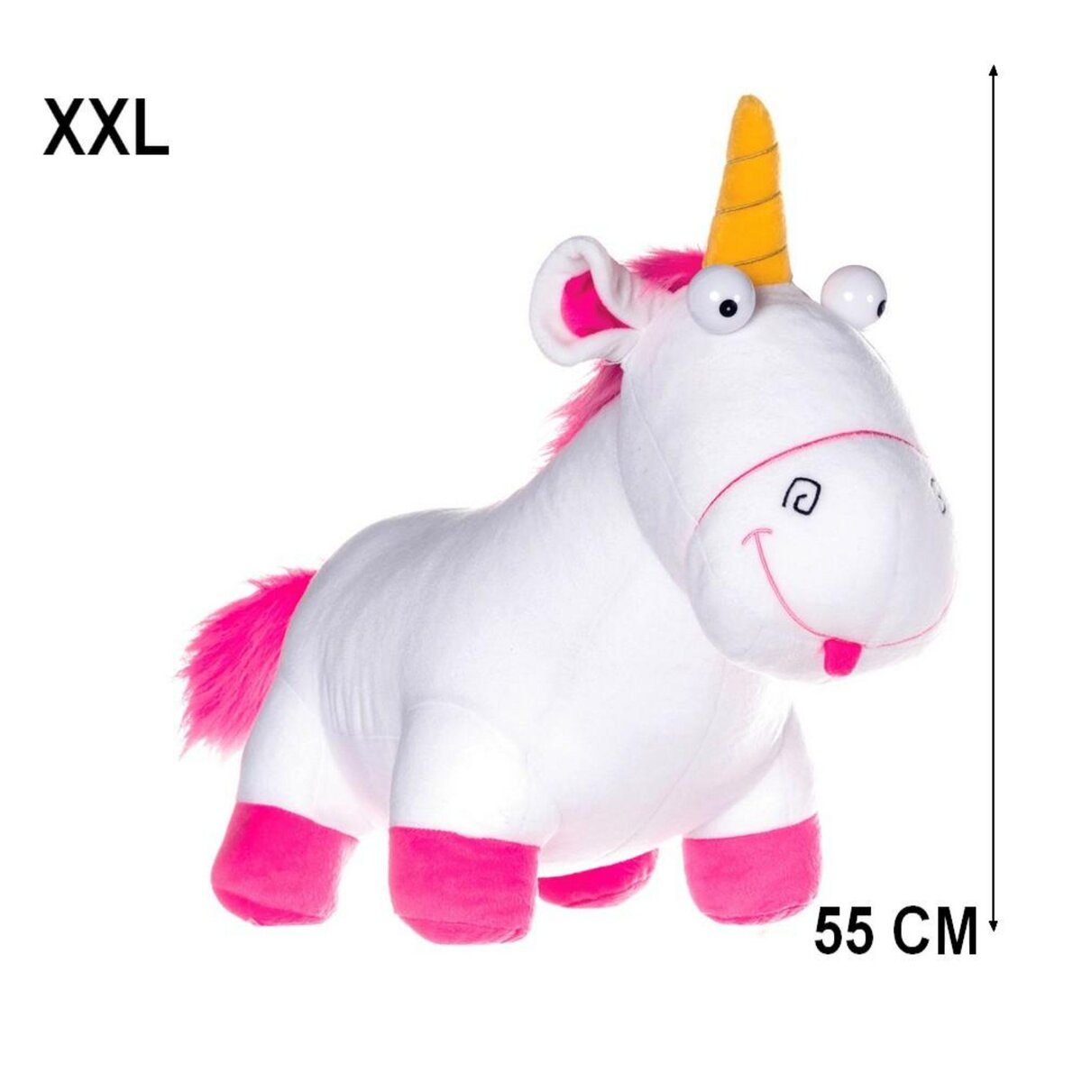 Peluche licorne géante store moi moche et mechant