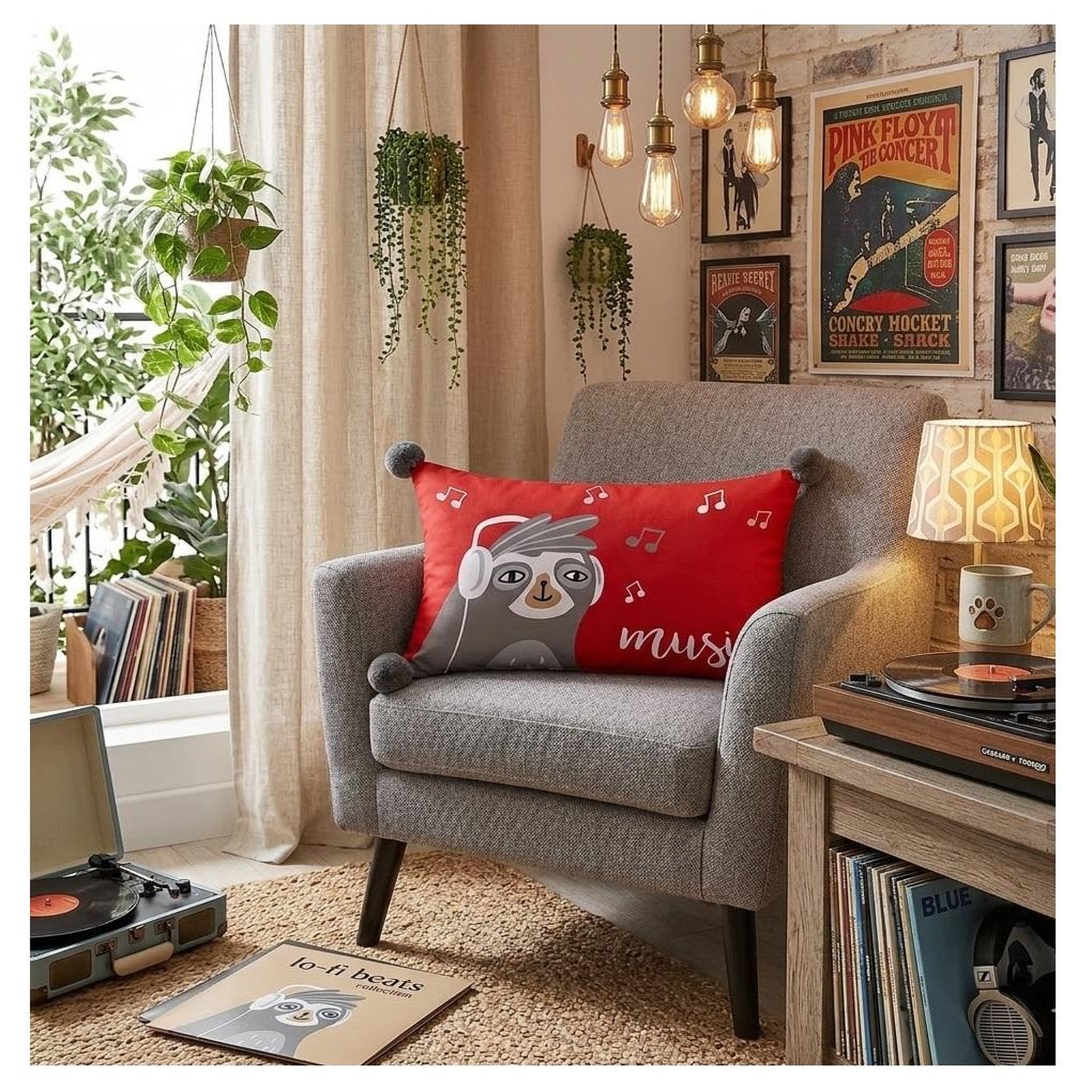 Voir la diapositive 3 : Eden Coussin modèle cool music design et moderne