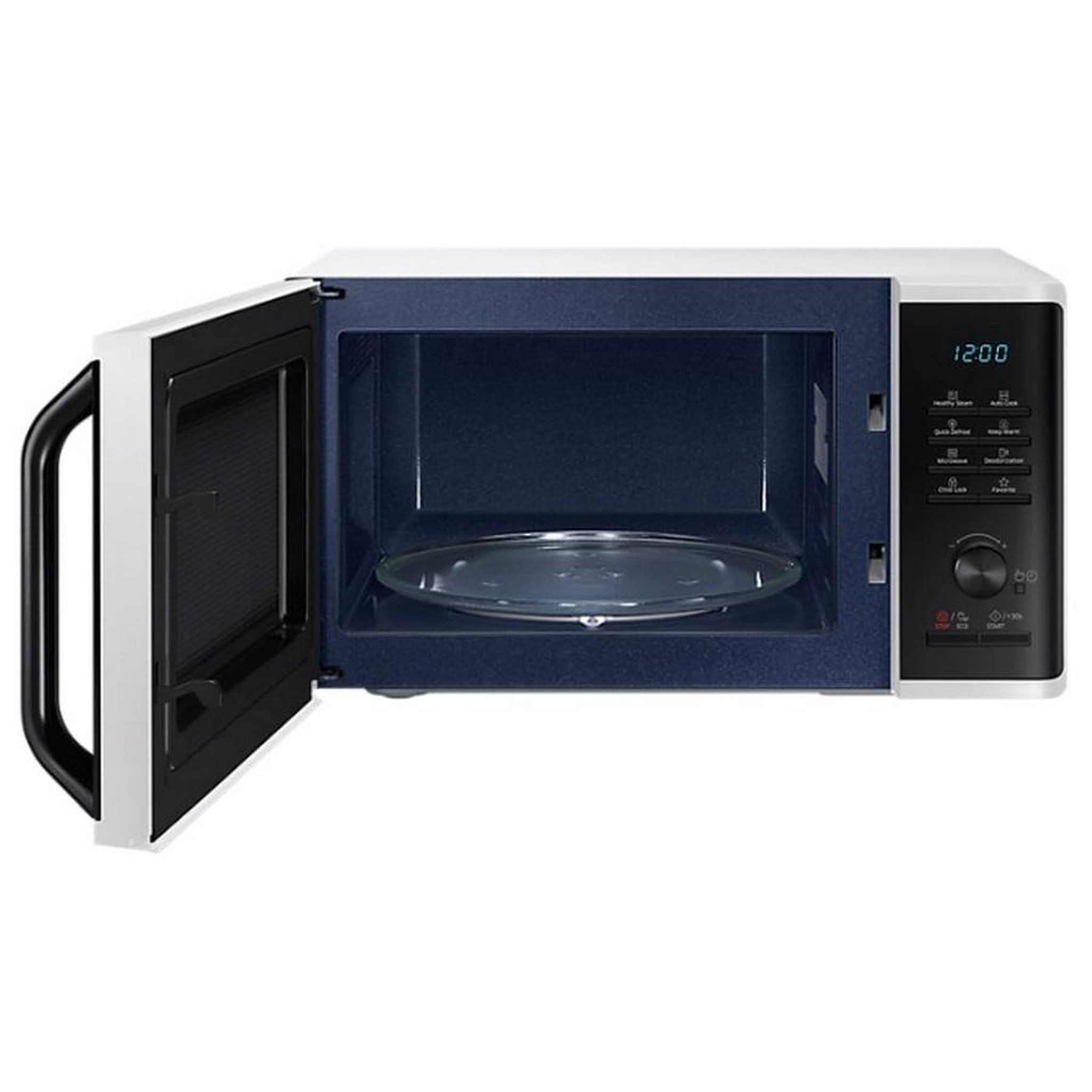 Voir la diapositive 4 : Samsung Micro-ondes solo 23l 800w blanc - ms23k3555ewef