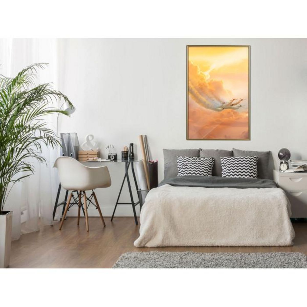 Paris Prix Affiche Murale Encadrée  Flight Formation