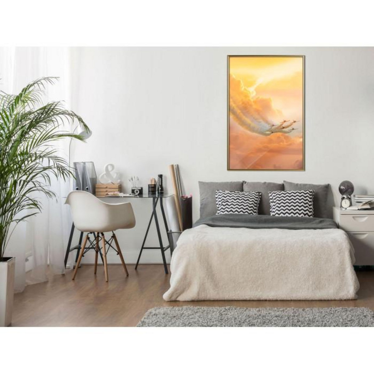 Paris Prix Affiche Murale Encadrée  Flight Formation