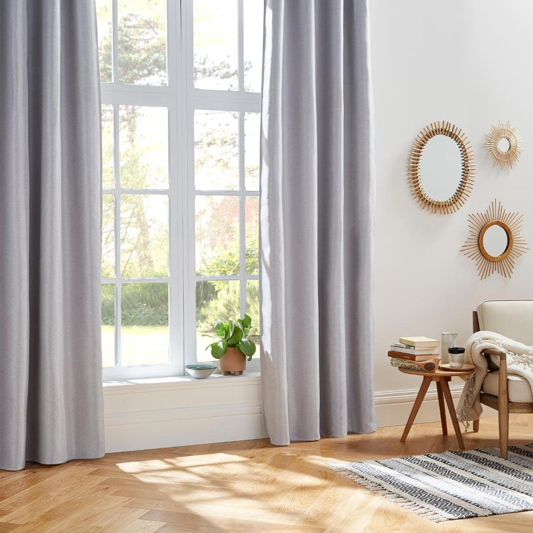 Voir la diapositive 1 : ATMOSPHERA Rideau occultant  elena  140x260cm gris