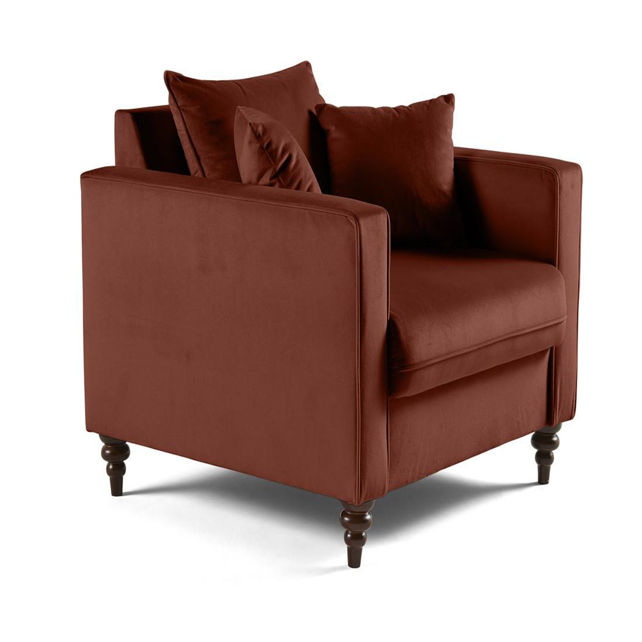 Voir la diapositive 4 : BEST MOBILIER Flamingo - fauteuil en velours