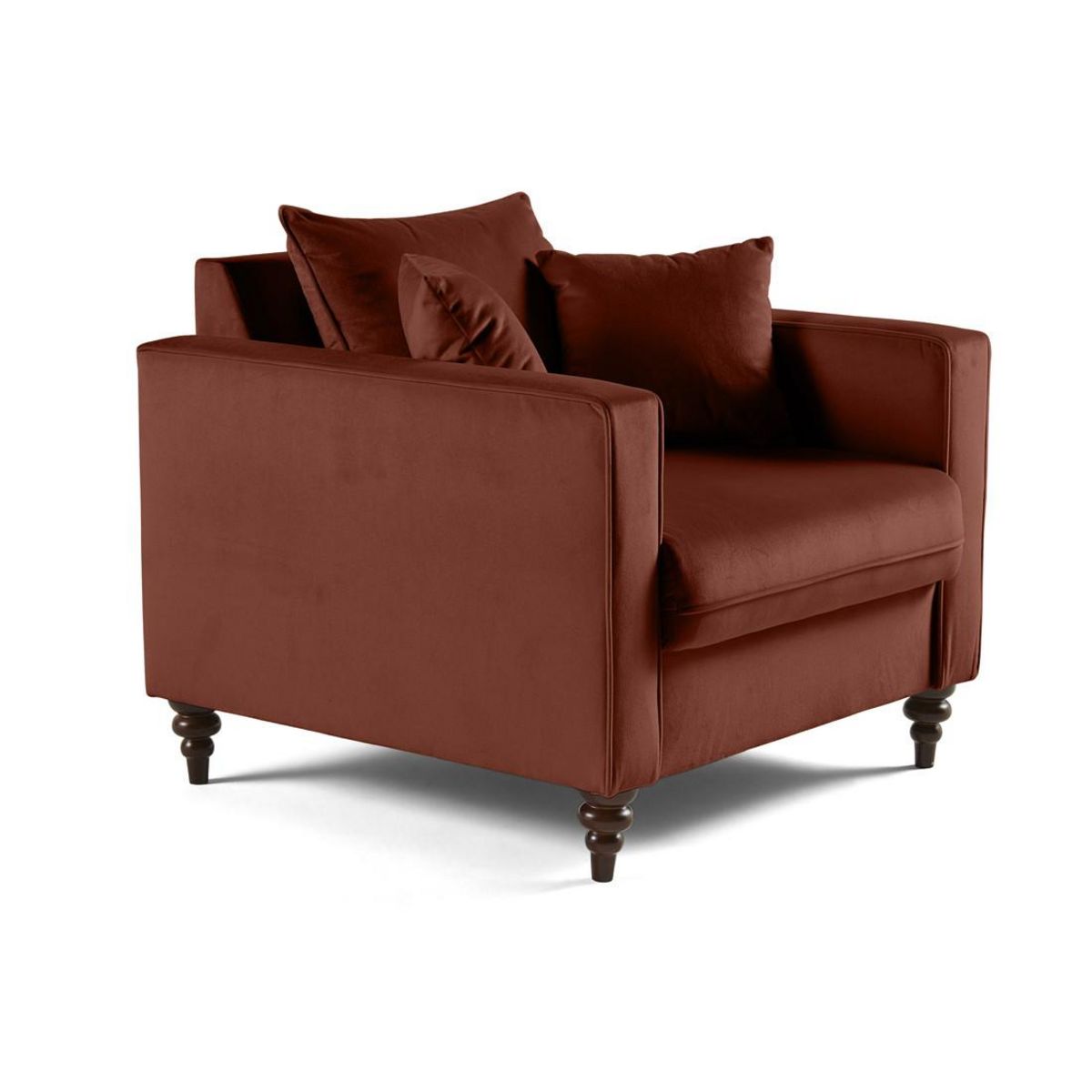 BEST MOBILIER Flamingo - fauteuil en velours