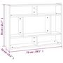 Voir la diapositive 6 : VIDAXL Etagere murale Chene fume 75x16x55 cm Bois d'ingenierie