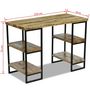 Voir la diapositive 6 : VIDAXL Bureau en bois de manguier 110 x 50 x 76 cm