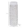 Voir la diapositive 6 : Paris Prix Vase Ovale Abstrait  Nairobi  50cm Blanc