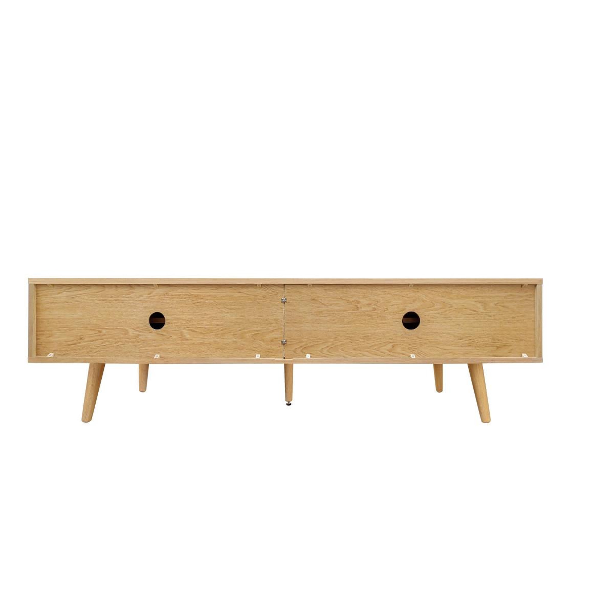 Voir la diapositive 5 : Paris Prix Meuble tv 2 portes coulissantes  rove  178cm chêne