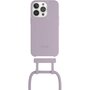 Voir la diapositive 3 : WOODCESSORIES Coque avec cordon iPhone 14 Pro Tour de cou lila