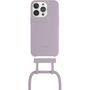 Voir la diapositive 3 : WOODCESSORIES Coque avec cordon iPhone 14 Pro Tour de cou lila
