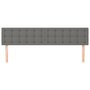 Voir la diapositive 3 : VIDAXL Tetes de lit 2 pcs Gris fonce 80x5x78/88 cm Tissu