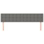 Voir la diapositive 3 : VIDAXL Tetes de lit 2 pcs Gris fonce 80x5x78/88 cm Tissu