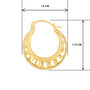 Voir la diapositive 3 : L'ATELIER D'AZUR Boucles d'Oreilles Créoles - Or Jaune