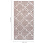 Voir la diapositive 6 : VIDAXL Tapis d'exterieur ARAKIL marron 190x290 cm PP