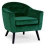 Voir la diapositive 1 : Paris Prix Fauteuil Scandinave Velours  Lopy  79cm Vert