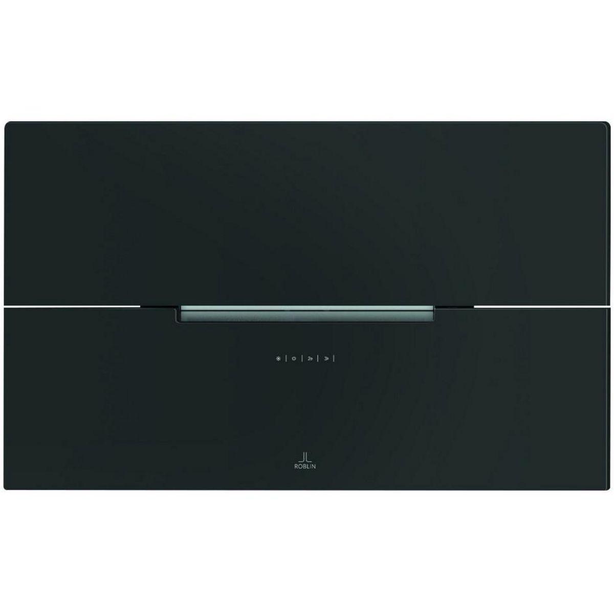 ROBLIN Hotte décorative inclinée 80cm 590m3/h noir - 6989541