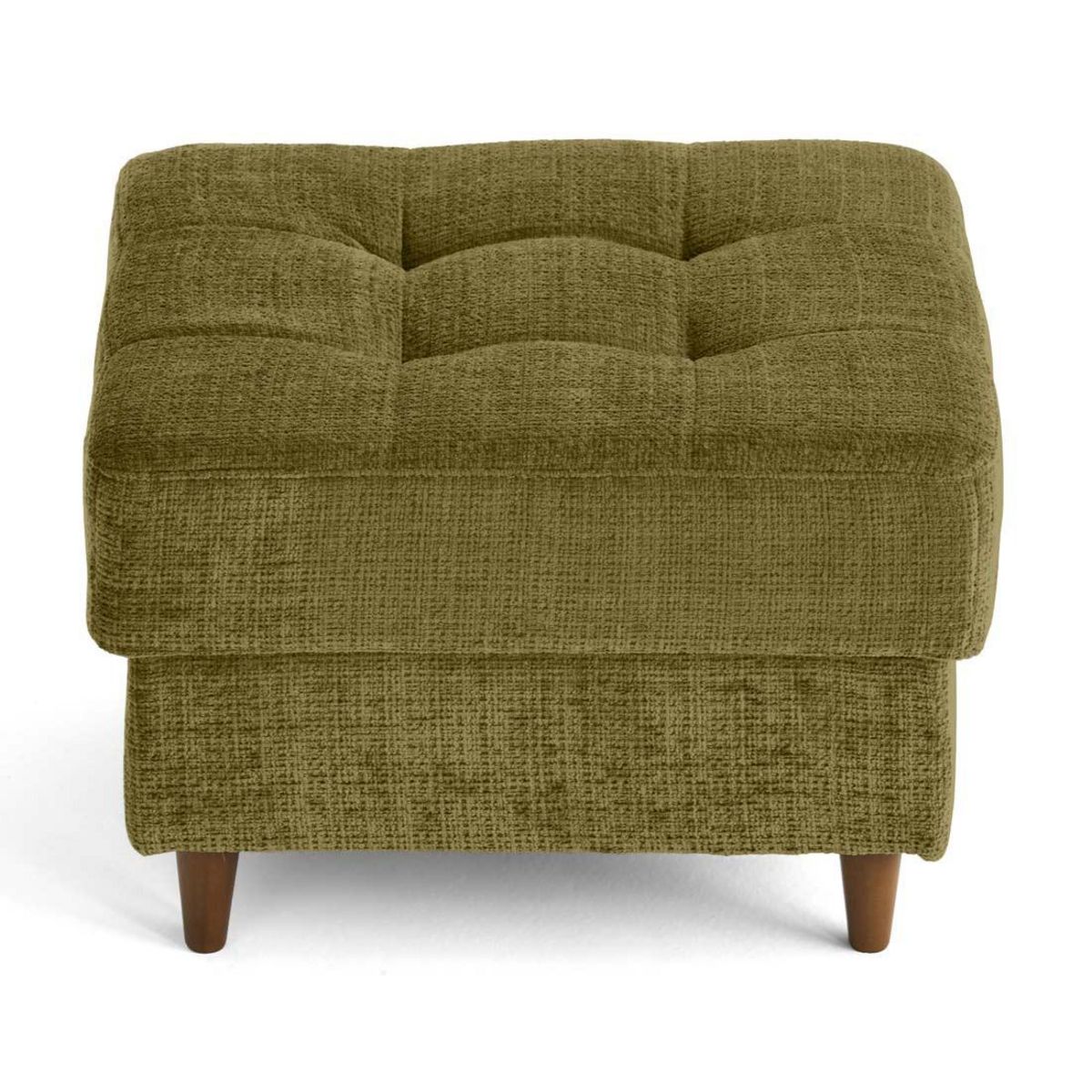 LISA DESIGN Anna - pouf en velours texturé - pieds en bois