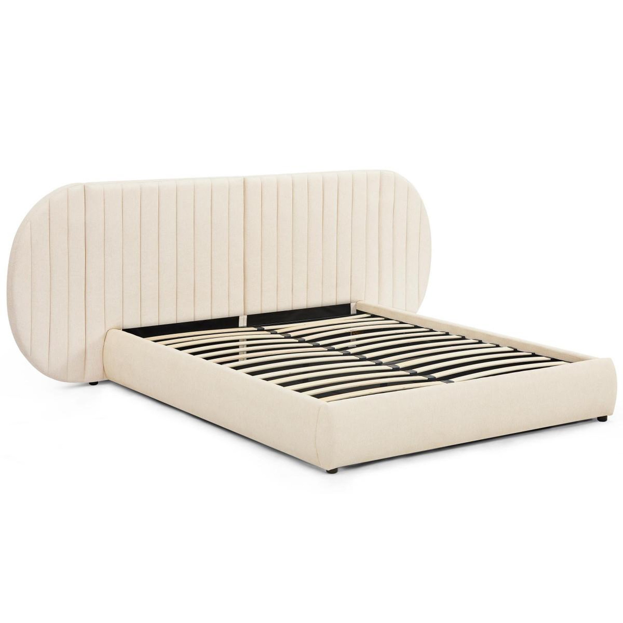 Paris Prix Lit coffre tête de lit modulable  comfy  160x200cm beige