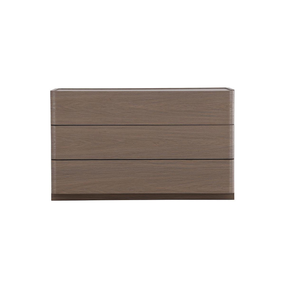 Paris Prix Commode Design 3 Tiroirs  Noble  100cm Moka